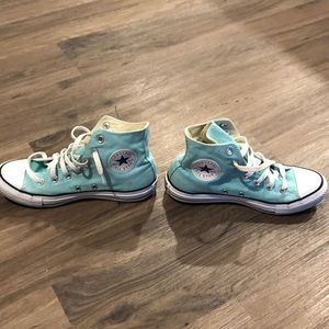 Light Blue High Top Chuck Taylors